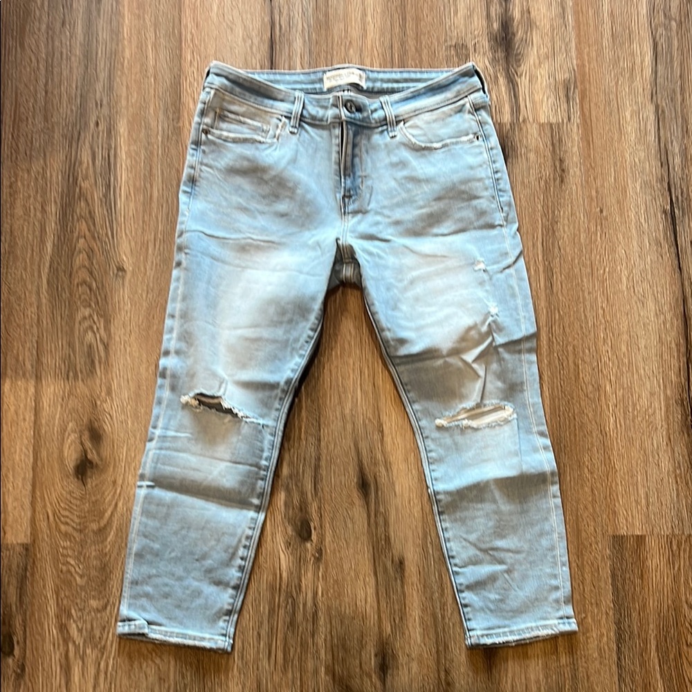 Abercrombie & Fitch Super Skinny Ankle Mid Rise Jean